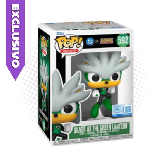 Funko Pop! Silver as The Green Lantern 592 (SE) -  DC Comics x Sonic