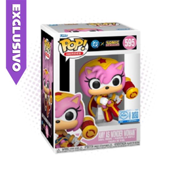 Funko Pop! Amy as Wonder Woman 595 (SE) -  DC Comics x Sonic