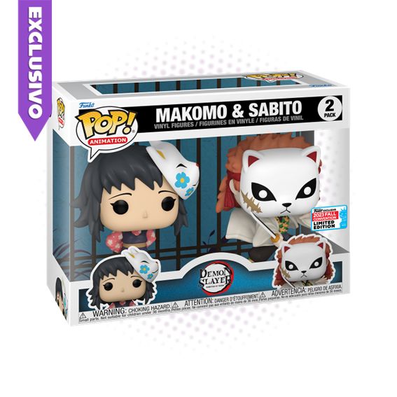 Funko Pop! 2 pack Makomo &amp; Sabito (2023 Fall Convention) - Demon Slayer