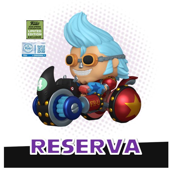 Funko Pop! Rides Franky with Black Rhino FR-U 4 144 (2026 Spring Convention) - One Piece RESERVA