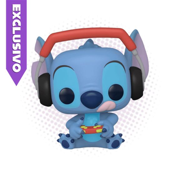 Funko Pop! Gamer Stitch 1229 (SE) (Sin Sticker) - Disney Lilo &amp; Stitch