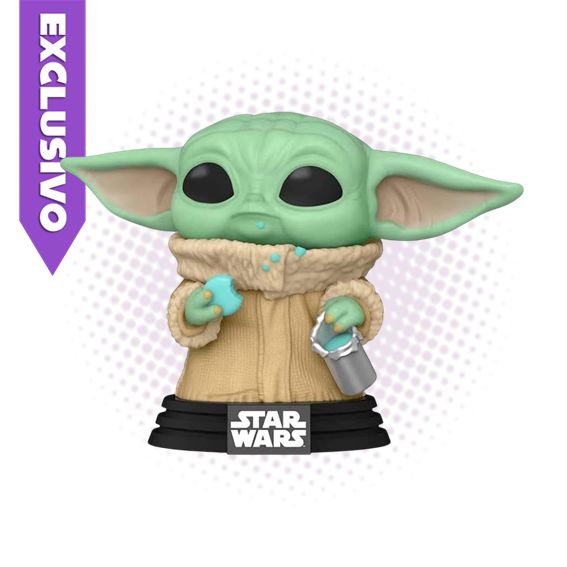 Funko Pop! Grogu with Cookies 465 (SE) (Flocked) - Star Wars