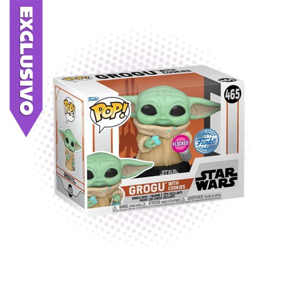 Funko Pop! Grogu with Cookies 465 (SE) (Flocked) - Star Wars