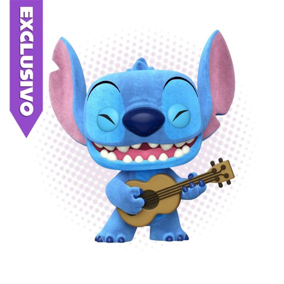 Funko Pop! Stitch with Ukulele 1044 (SE) (Flocked) - Disney Lilo &amp; Stitch