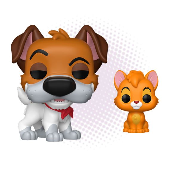 Funko Pop! Dodger with Oliver 1705 (opción chase aleatoria) - Disney Oliver &amp; Company
