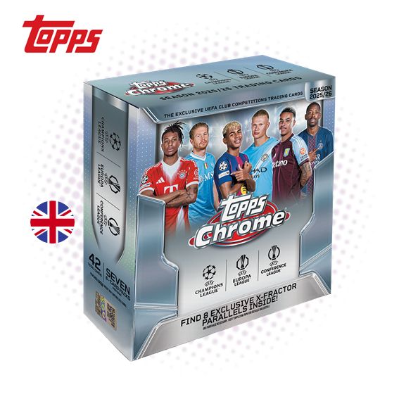 2025-26 Topps Chrome UEFA Club Competitions - Mega Box