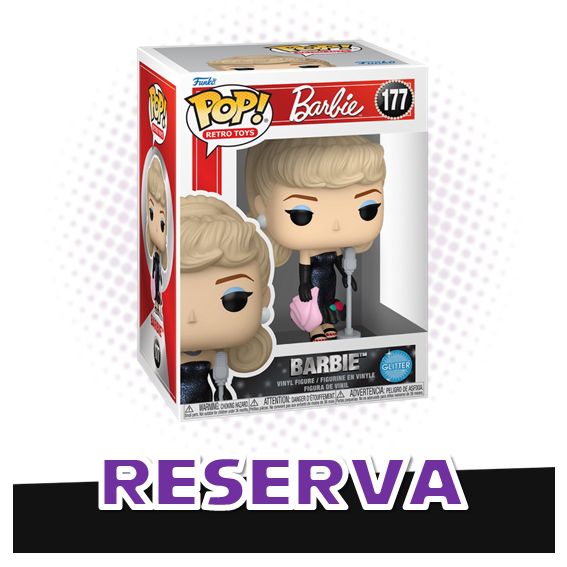 Funko Pop! Barbie 177 (Glitter) - Retro Toys Barbie RESERVA