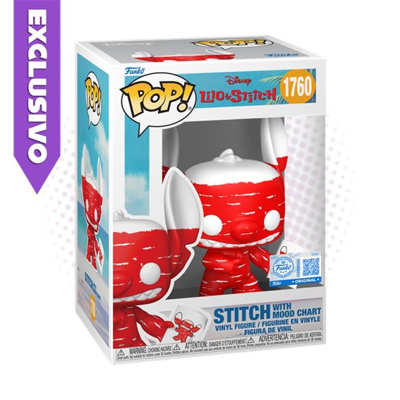 Funko Pop! Stitch with Mood Chart 1760 (SE) - Disney Lilo &amp; Stitch
