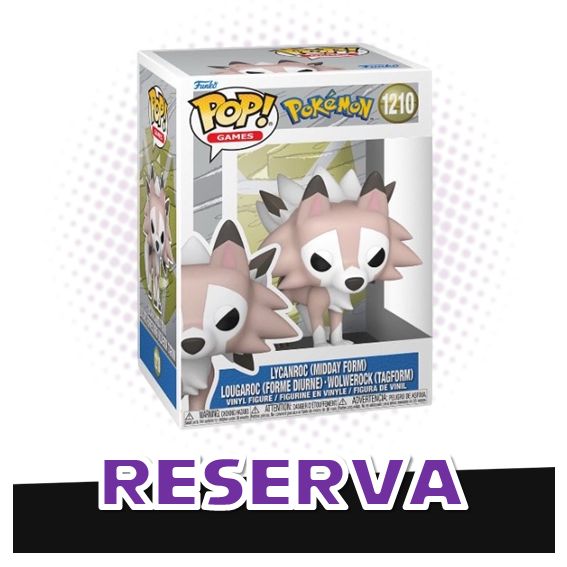 Funko Pop! Lycanroc Midday Form 1210 - Pokemon RESERVA