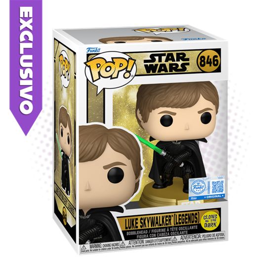 Funko Pop! Luke Skywalker Legends 846 (SE) (GITD) - Star Wars