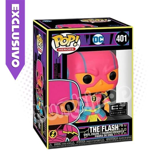 Funko Pop! The Flash 401 (Future City Exclusive) Black Light - DC Comics Asia