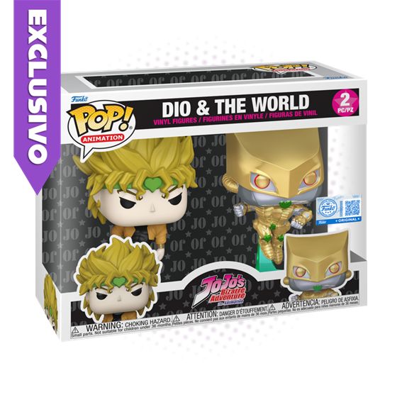 Funko Pop! 2 pack Dio &amp; The World (SE) - Jojo's Bizarre Adventure