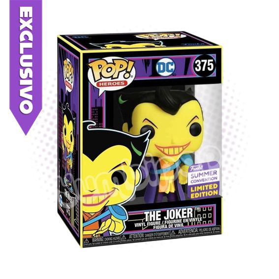 Funko Pop! The Joker 375 (Summer Convention) Black Light - DC Comics Asia