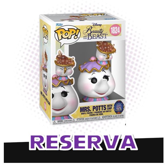 Funko Pop! Mrs Potts with Chip 1824 - Disney Beauty and The Beast RESERVA