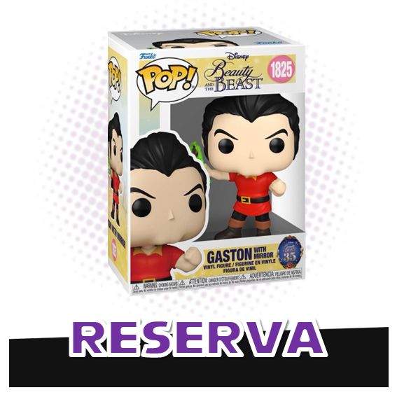Funko Pop! Gaston with Mirror 1825 - Disney Beauty and The Beast RESERVA