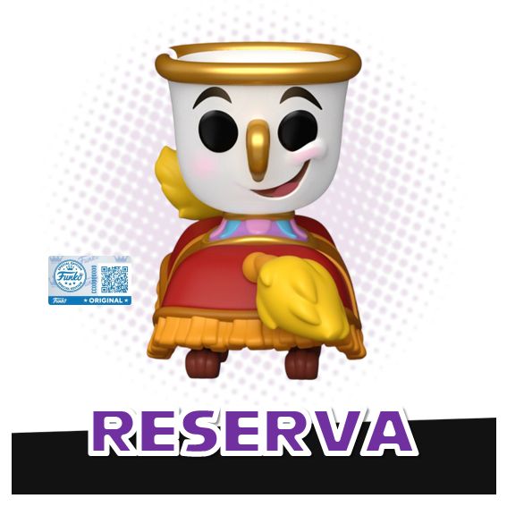 Funko Pop! Footstool with Chip 1827 (SE) - Disney Beauty and The Beast RESERVA