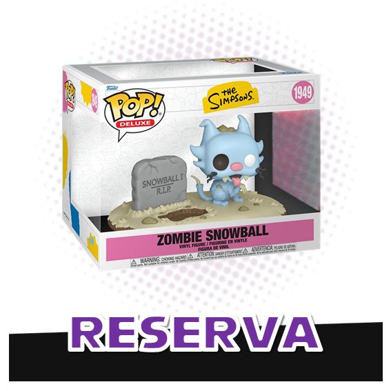 Funko Pop! Deluxe Zombie Snowball 1949 - The Simpsons RESERVA
