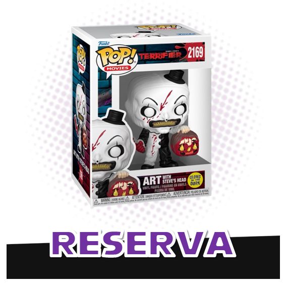 Funko Pop! Art with Steve's Head 2169 (GITD) - Terrifier RESERVA