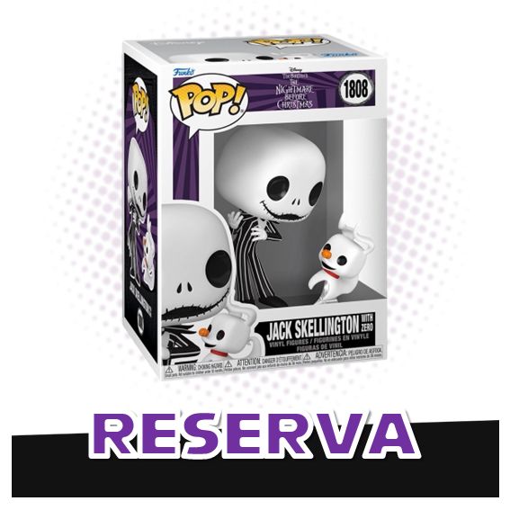 Funko Pop! Jack Skellington with Zero 1808 - Disney The Nightmare Before Christmas RESERVA