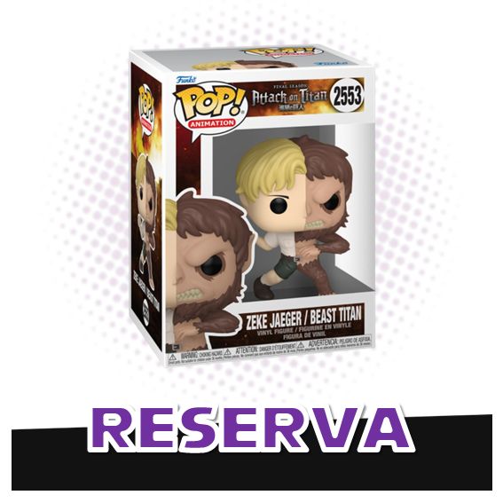 Funko Pop! Zeke Jaeger / Beast Titan 2553 - Attack on Titan RESERVA