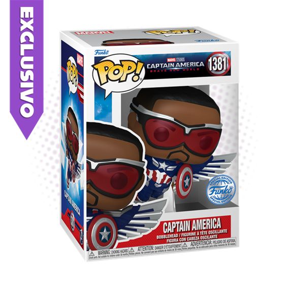 Funko Pop! Captain America 1381 (SE) - Marvel