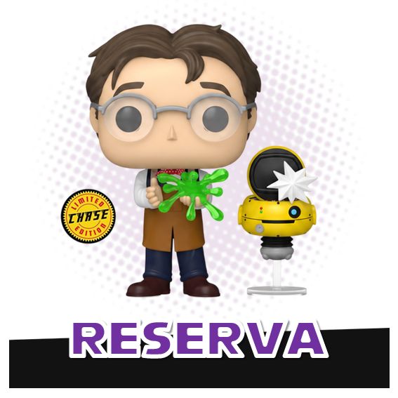 Funko Pop! Professor Brainiard with Weebo 1833 (opción chase aleatoria) - Disney Flubber RESERVA