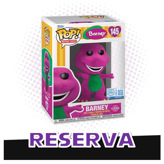 Funko Pop! Barney 145 (Flocked) (SE) - Retro Toys RESERVA