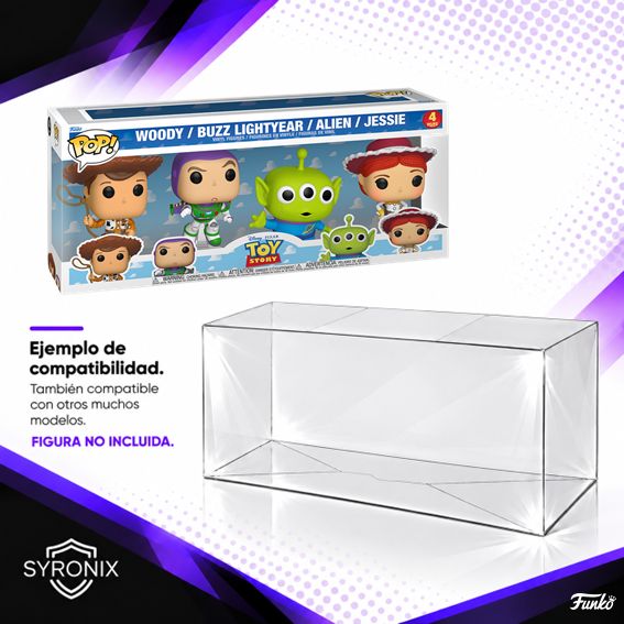 Protector Funko Pop 4 pack Syronix 0,5 mm – Pack