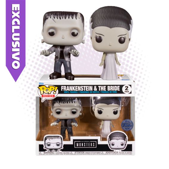 Funko Pop! 2 pack Frankenstein &amp; The Bride (SE) - Universal Monsters