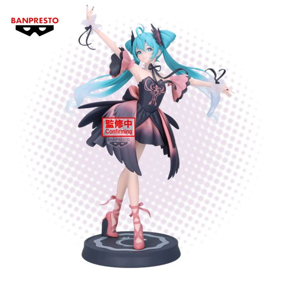 Figura Banpresto Hatsune Miku - Banpresto Evolve - Classical Tuning-From Ballet Swan Lake - Black Swan Ver. 24cm RESERVA