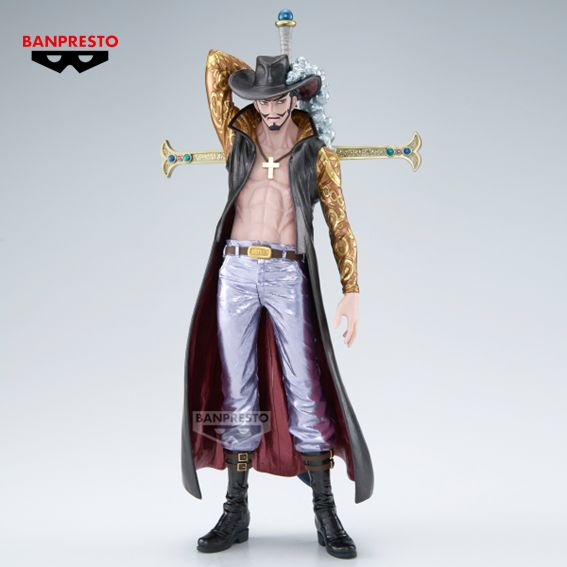 Figura Banpresto Dracule Mihawk – One Piece Premium (The Metallic) 34cm RESERVA