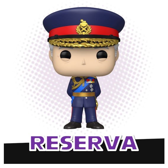 Funko Pop! King Charles III 106 (opción chase aleatoria) - Royals RESERVA Funko Pop! King Charles III 106 (opción chase aleatoria) - Royals RESERVA