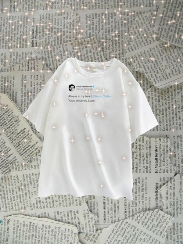 Camisa de tweets de Louis Tomlinson.