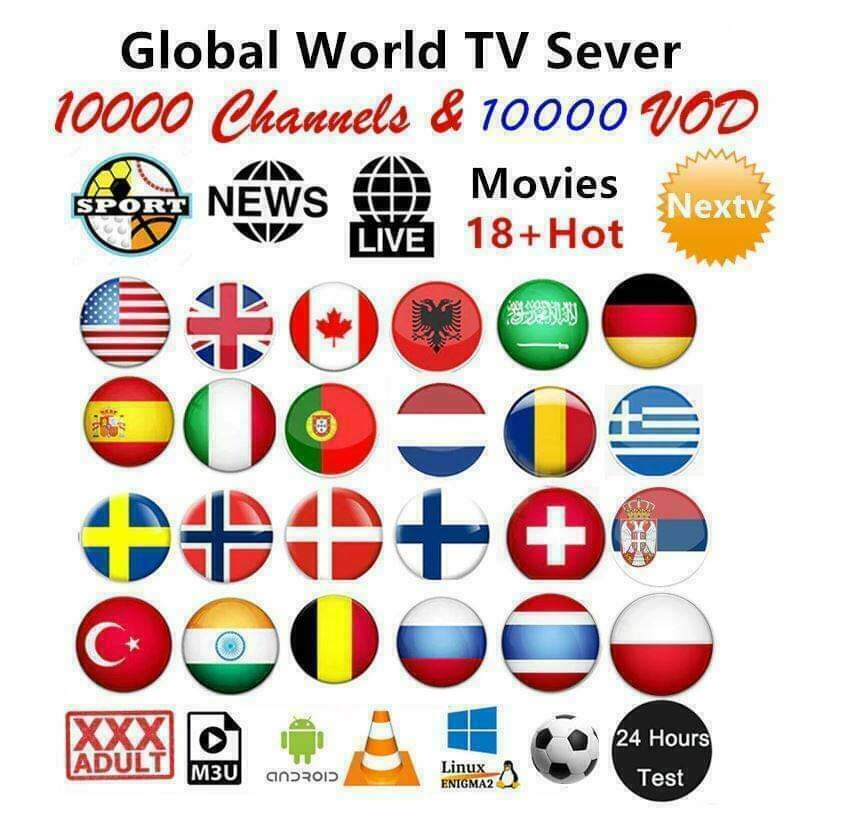 IP&quot;TV Subs 12 Months Firestick Adult M3U SMART TV ANDROID MAG