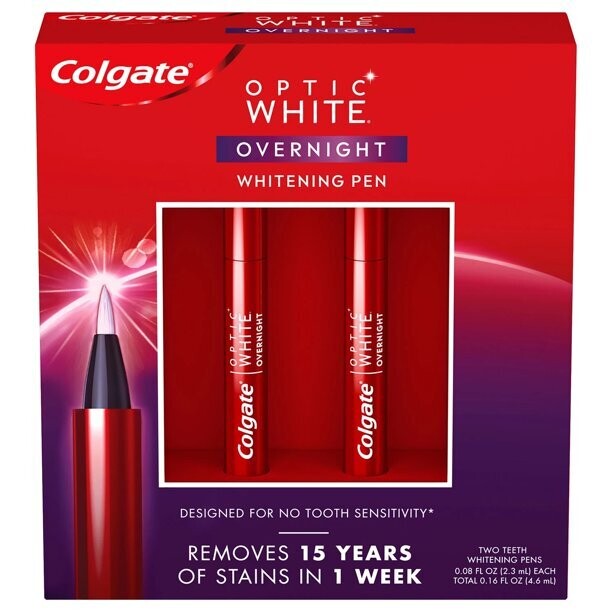 Colgate Optic White Overnight Teeth Whitening Pen (2 Stylos)
