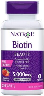 Natrol Biotin Fast Dissolve Vitamine 5000 mcg