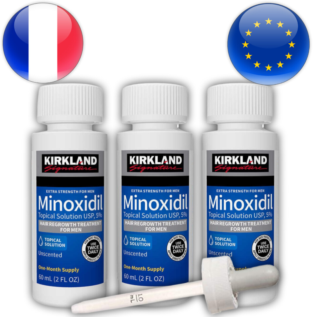 Kirkland Minoxidil 5% -- 3 Mois -- No Tax