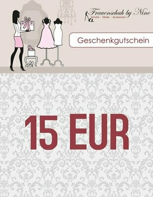 Geschenkgutschein 15 Euro