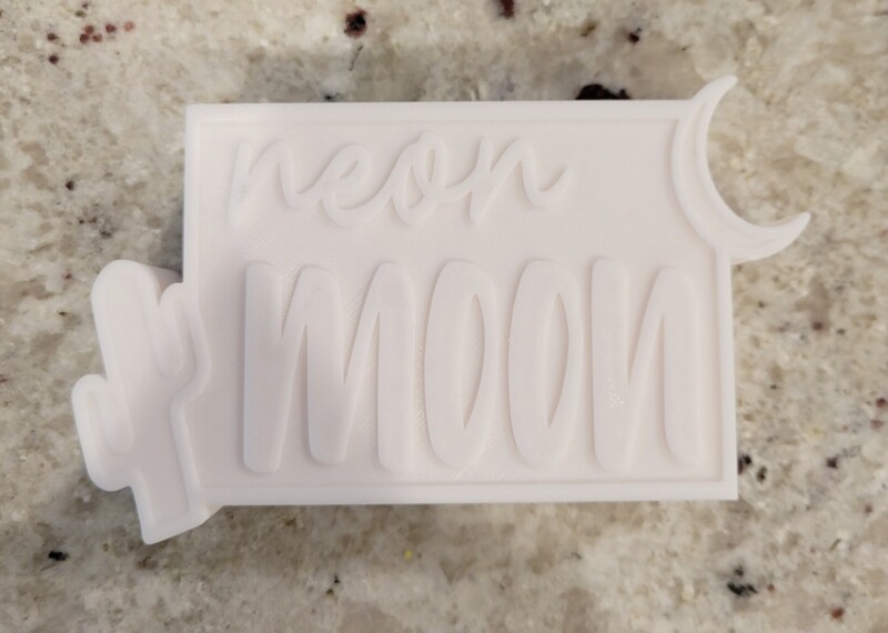 Neon Moon Freshie Mold