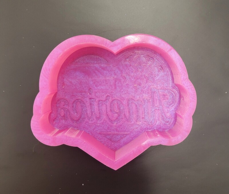 America Heart Flag Freshie Mold