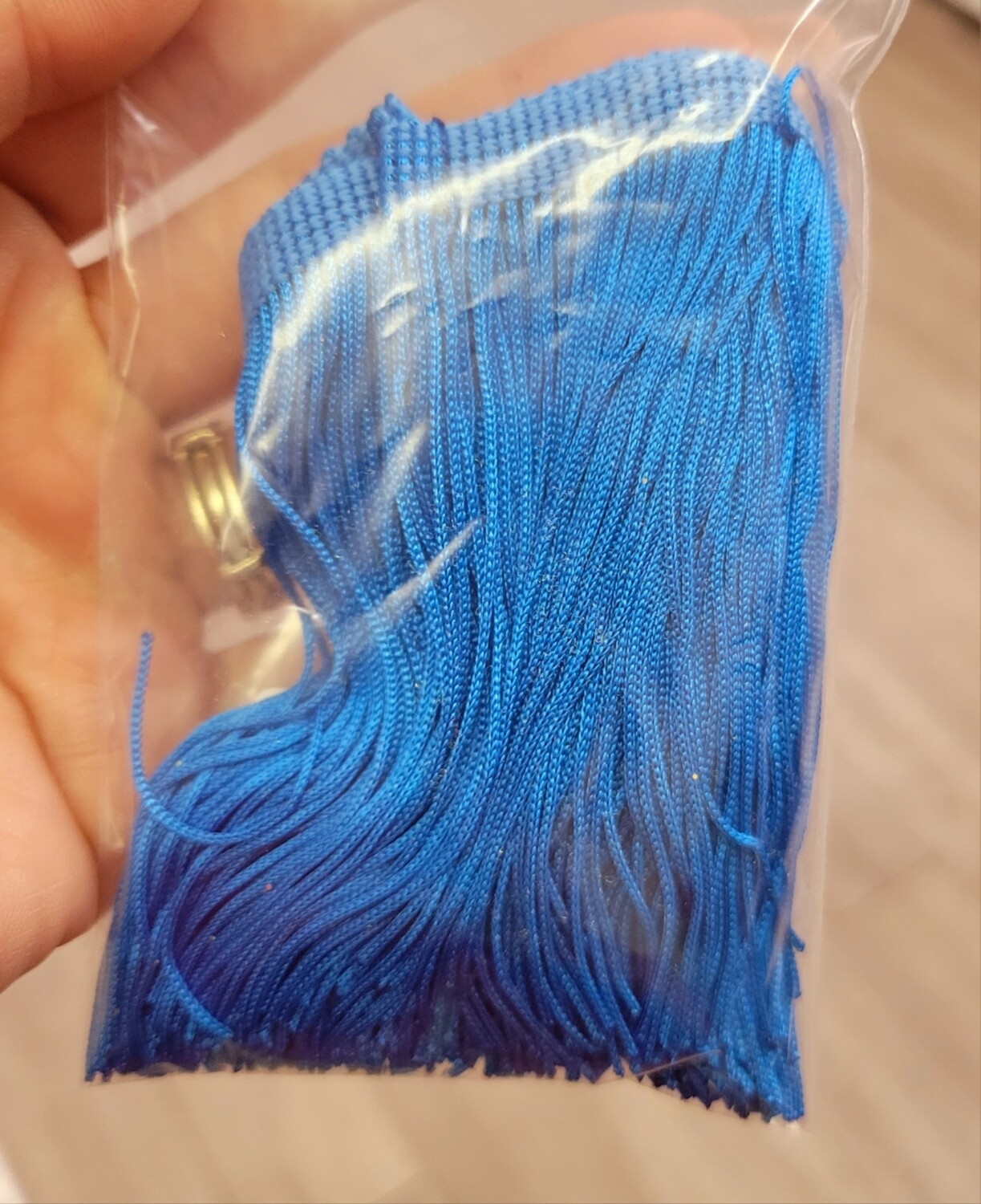 Blue Fringe 1yd
