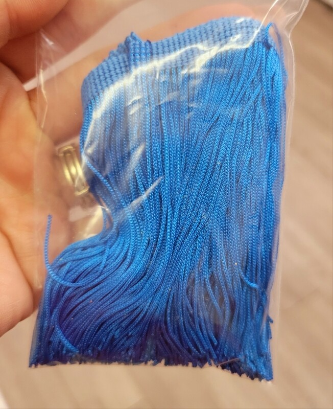 Blue Fringe 1yd