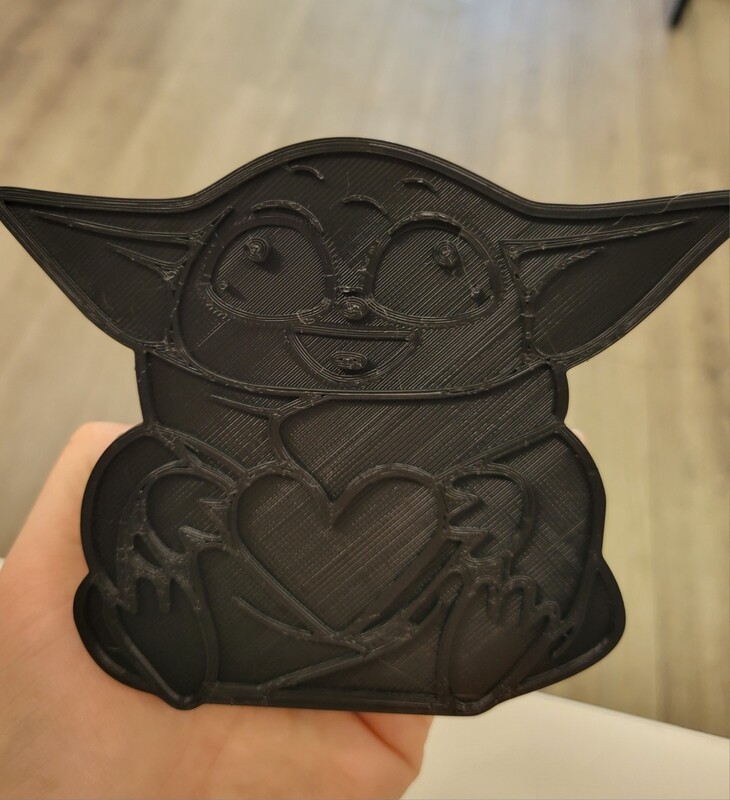 Yoda Heart Freshie Mold