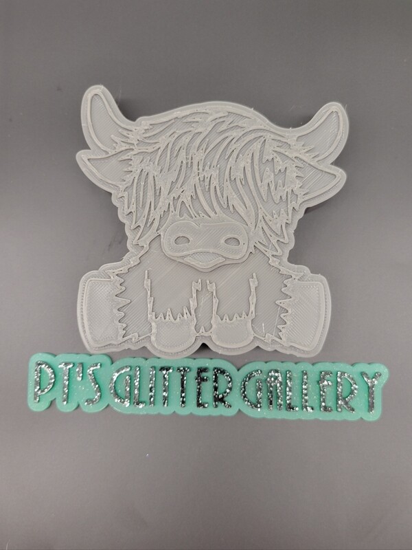 Highland cow freshie mold