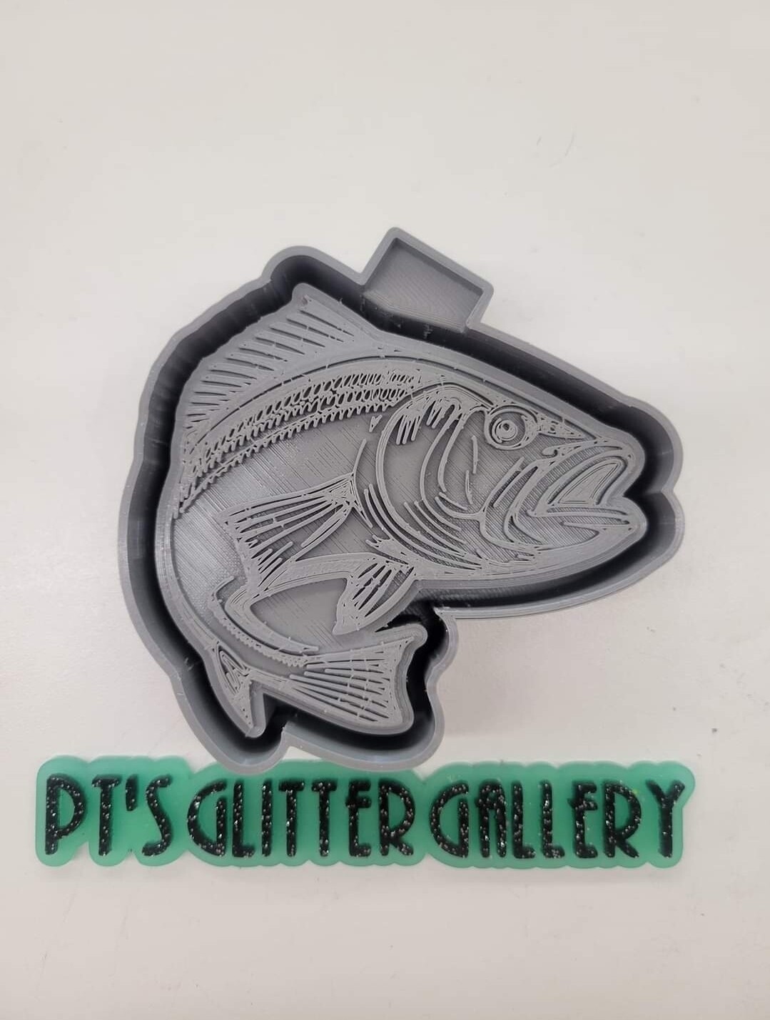 Bass fish Freshie Mold