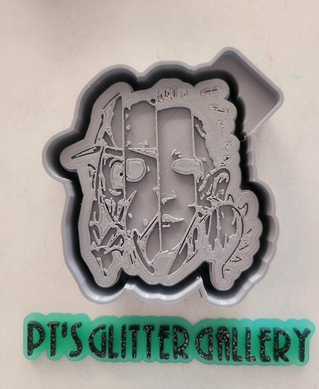 4 faces Halloween freshie mold
