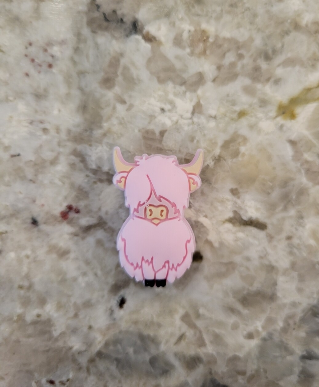 Pink Highland cow