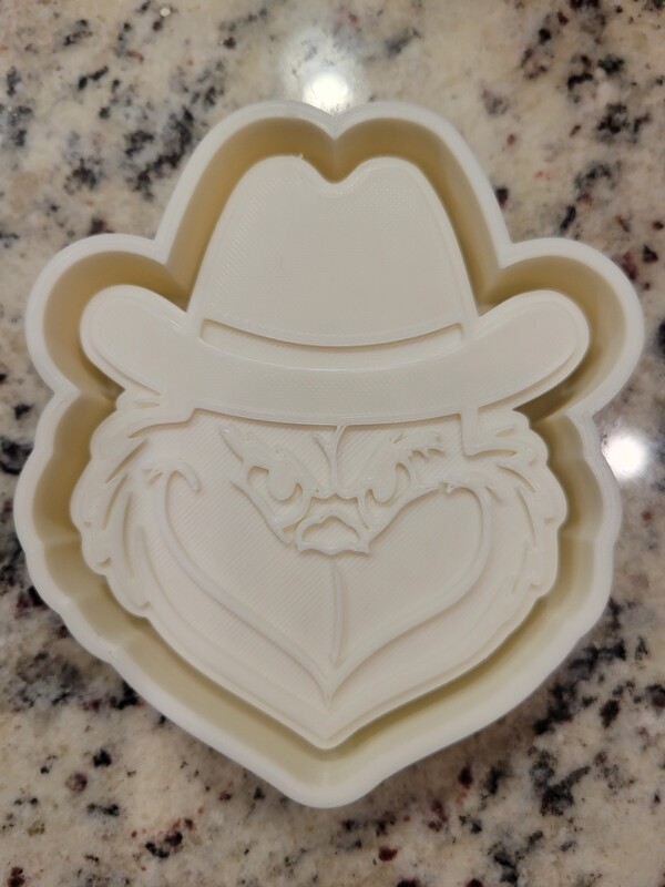 Cowboy grinch Freshie mold