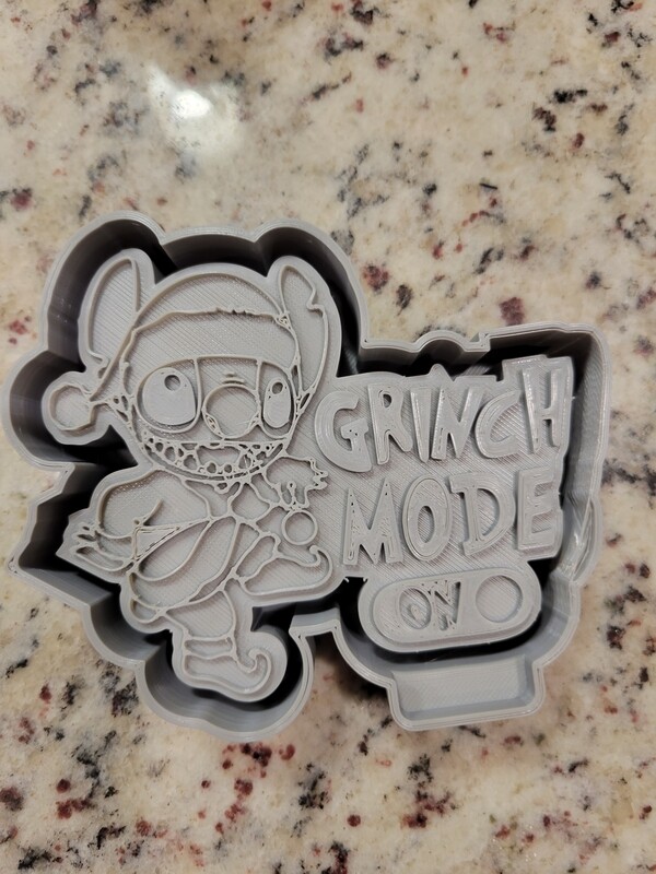 Grinch Mode On Stitch Freshie mold