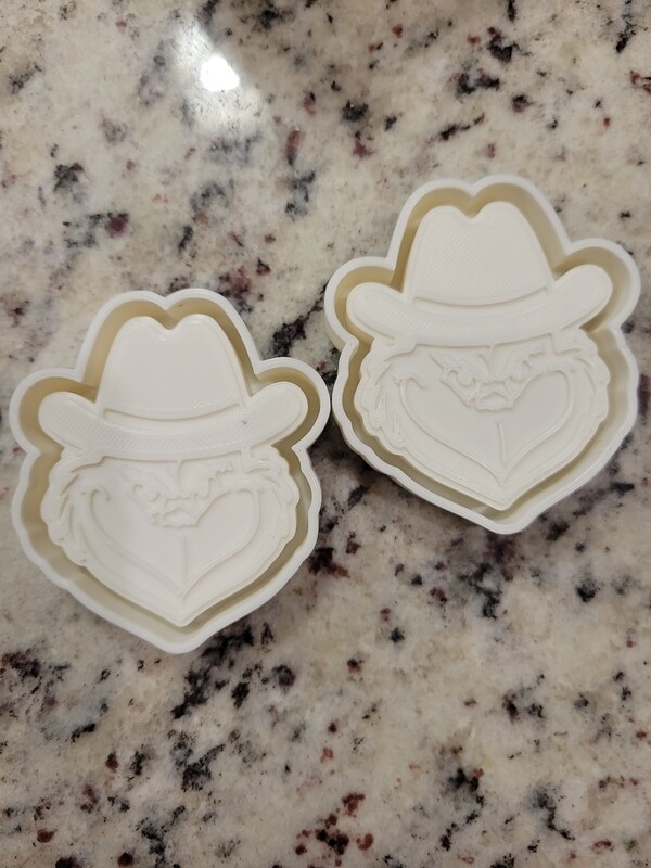 Cowboy grinch 2pk vent mold
